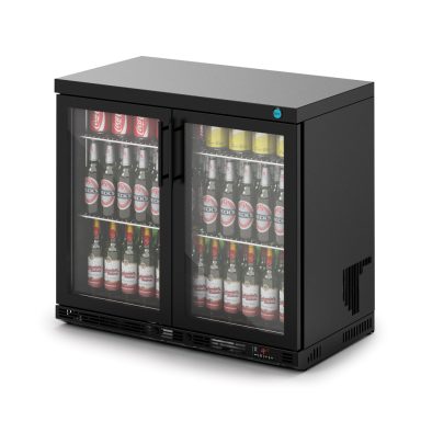 IMC Ventus V90 Bottle Cooler [Front Load] – Glass Door – Black Painted Frame – H 800 mm – W 900 mm – R290