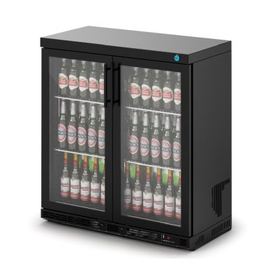 IMC Ventus V90 Bottle Cooler [Front Load] – Glass Door – Black Painted Frame – H 900 mm – W 900 mm – D 450 mm – R290