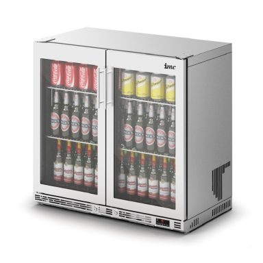 IMC Ventus V90 Bottle Cooler [Front Load] – Full Front Glass Door – Stainless Steel Frame – H 850 mm – W 900 mm – R290