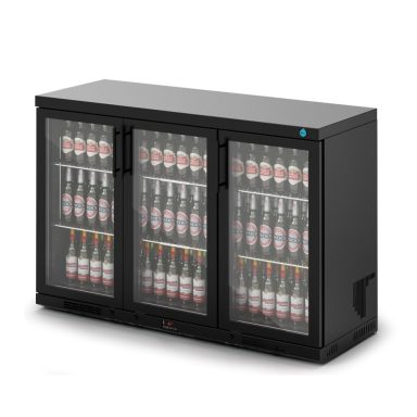 IMC Ventus V135 Bottle Cooler [Front Load] – Glass Door – Black Painted Frame – H 900 mm – W 1350 mm – R290