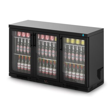 IMC Ventus V135 Bottle Cooler [Front Load] – Glass Door – Black Painted Frame – H 800 mm – W 1350 mm – R290