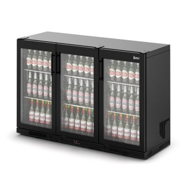 IMC Ventus V135 Bottle Cooler [Front Load] – Full FrontGlass Door – Black Painted Frame – H 900 mm – W 1350 mm – R290