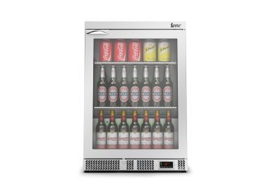 IMC Mistral M60 Bottle Cooler [Front Load] – Glass Door – Stainless Steel Frame – H 850 mm – W 600 mm – 0.225 kW