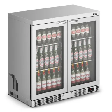 IMC Mistral M90 Bottle Cooler [Front Load] – High Ambient – Glass Door – Stainless Steel Frame – H 900 mm – W 900 mm – 0.354 kW