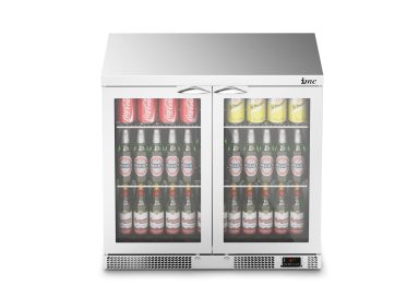 IMC Mistral M90 Bottle Cooler [Front Load] – Glass Door – Stainless Steel Frame – H 850 mm – W 900 mm – 0.232 kW