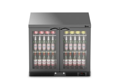 IMC Mistral M90 Bottle Cooler [Front Load] – Glass Door – Black Painted Frame – H 800 mm – W 900 mm – 0.232 kW