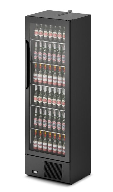 IMC Mistral TC60 Bottle Cooler [Front Load] – Glass Door – Black Painted Frame – H 1850 mm – W 600 mm – 0.759 kW