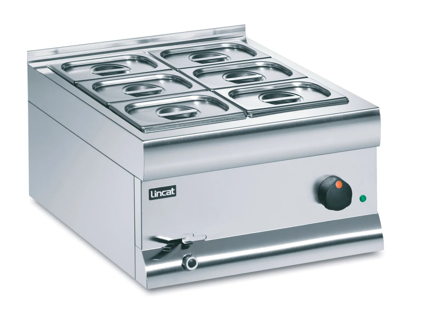 Lincat Silverlink 600 Electric Counter-top Bain Marie – Wet Heat – Gastronorms – Base + Dish Pack – W 450 mm – 1.0 kW