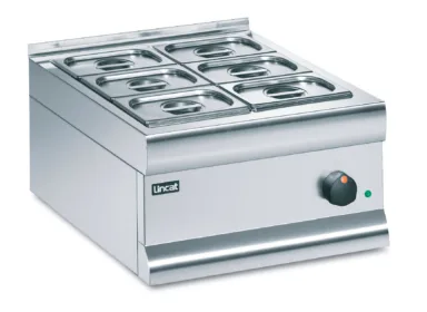 Lincat Silverlink 600 Electric Counter-top Bain Marie – Dry Heat – Gastronorms – Base + Dish Pack – W 450 mm – 1.0 kW