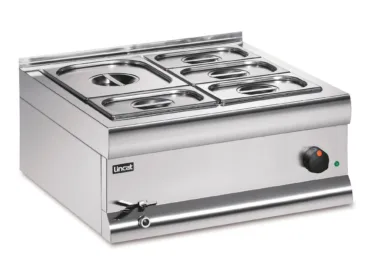 Lincat Silverlink 600 Electric Counter-top Bain Marie – Wet Heat – Gastronorms – Base + Dish Pack – W 600 mm – 2.0 kW