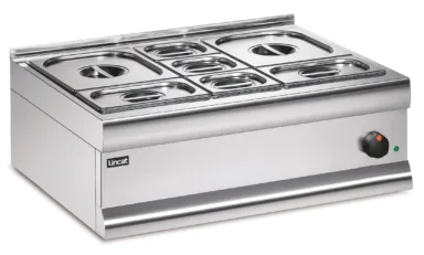 Lincat Silverlink 600 Electric Counter-top Bain Marie – Dry Heat – Gastronorms – Base + Dish Pack – W 750 mm – 1.0 kW
