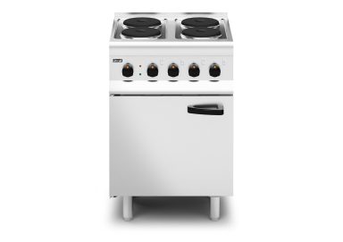 Lincat Silverlink 600 Electric Free-standing Oven Range – Castors at Rear – 4 Plates – W 600 mm – 11.0 kW