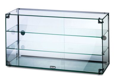 Lincat Seal Counter-top Glass Display Case – Rear Sliding Doors – W 907 mm