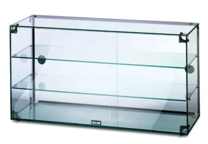Lincat Seal Counter-top Glass Display Case - Rear Sliding Doors - W 907 mm