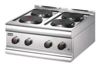 Lincat Silverlink 600 Electric Counter-top Boiling Top – 4 Plates – W 600 mm – 7.0 kW