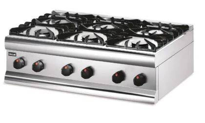 Lincat Silverlink 600 Natural Gas Counter-top Boiling Top - 6 Burners - W 900 mm - 27.0 kW