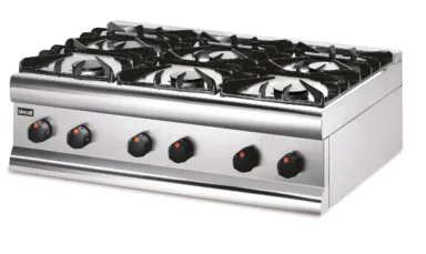 Lincat Silverlink 600 Propane Gas Counter-top Boiling Top – 6 Burners – W 900 mm – 27.0 kW