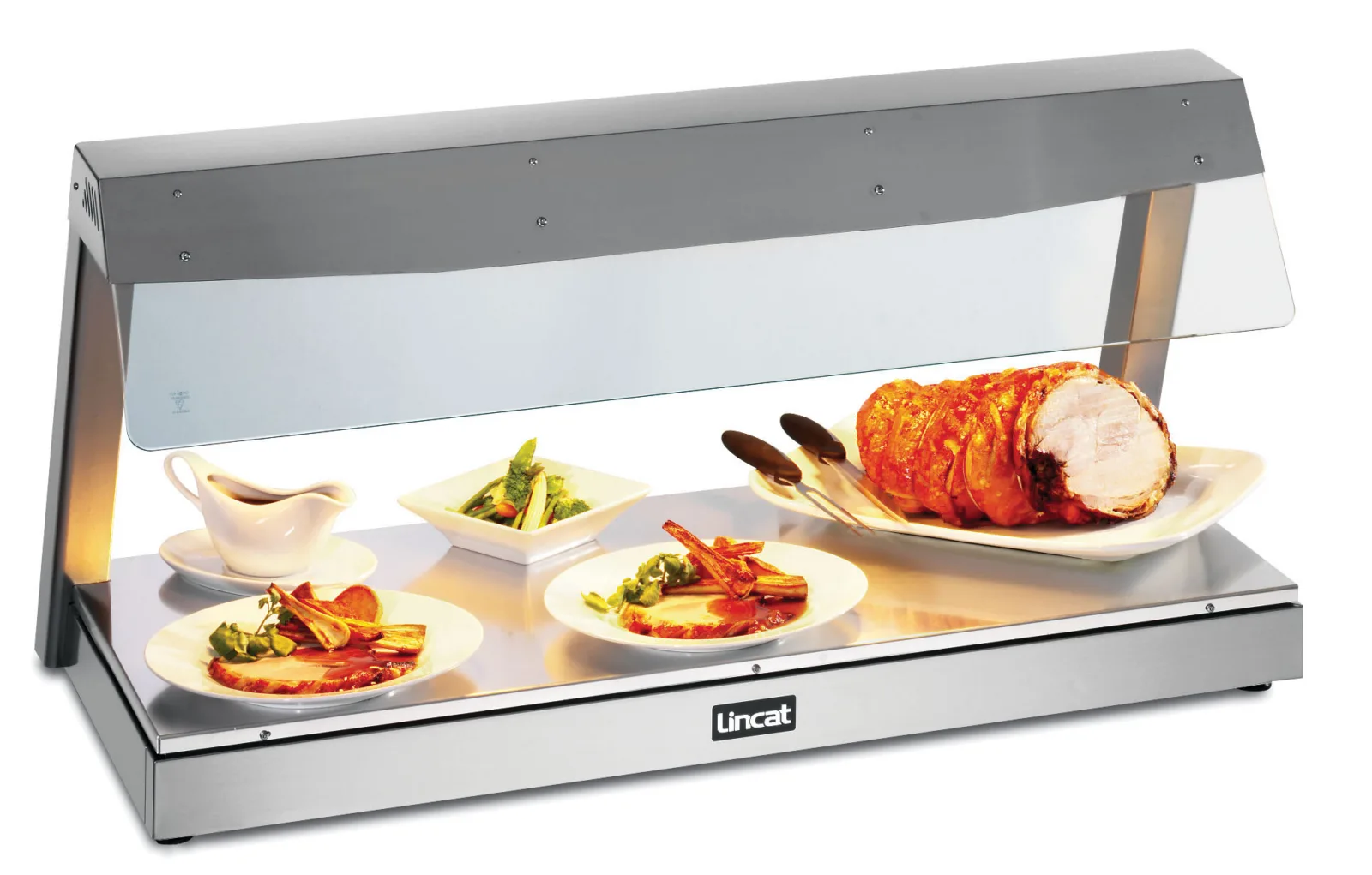 Lincat Seal Counter-top Heated Display with Gantry - 3 x 1/1 GN - W 1130 mm - 2.4 kW