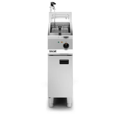 Lincat Opus 800 Electric Free-standing Single Tank Fryer with Pumped Filtration – 1 Basket – W 300 mm – 12.0 kW