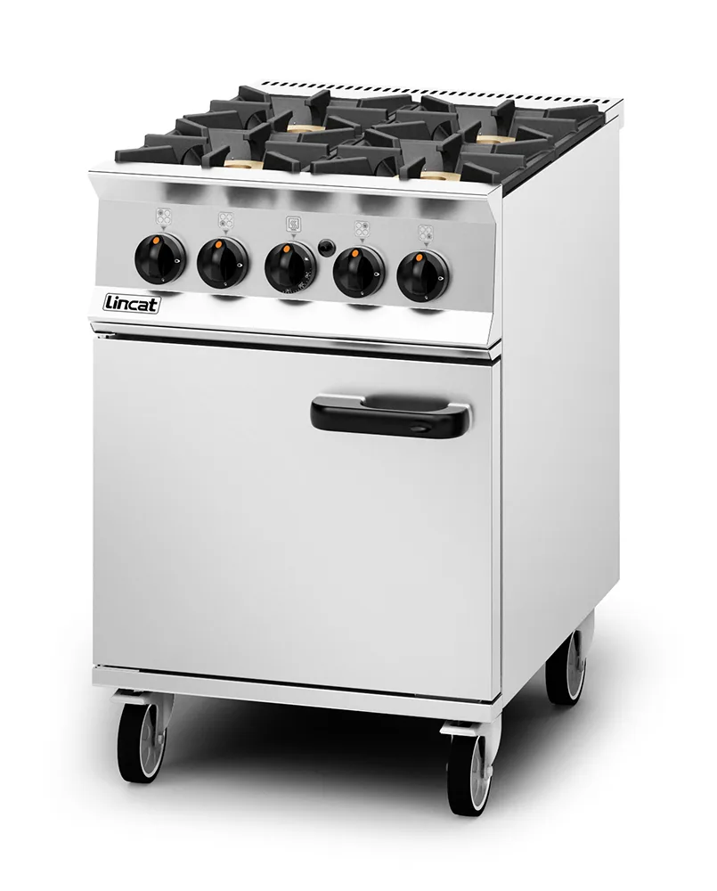 Lincat Opus 800 Propane Gas Free-standing Oven Range - 4 Burners - W 600 mm - 33.6 kW - Image 2