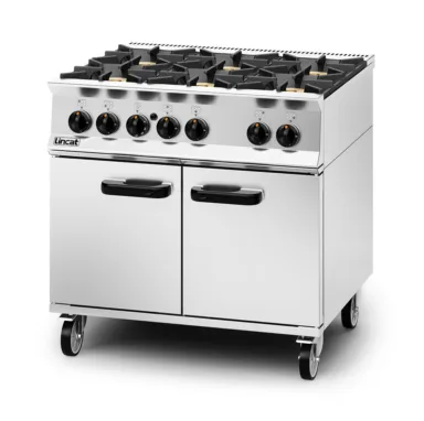 Lincat Opus 800 Propane Gas Free-standing Oven Range – 6 Burners – W 900 mm – 50.5 kW