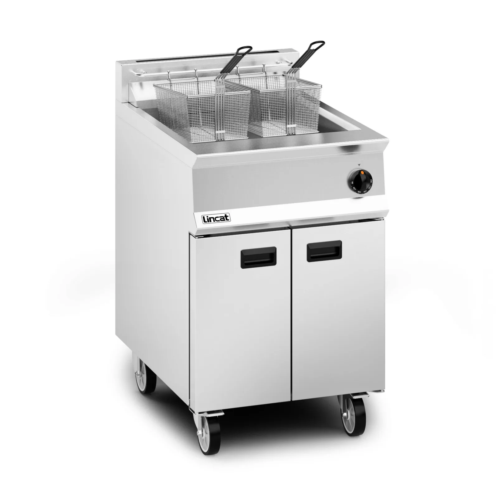 Lincat Opus 800 Natural Gas Free-standing Single Tank Fryer - 2 Baskets - W 600 mm - 30.0 kW - Image 2