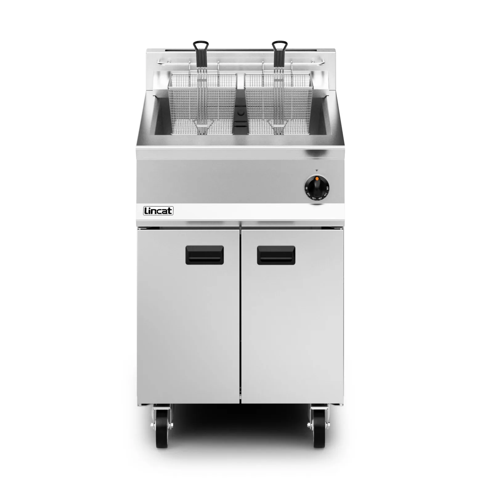 Lincat Opus 800 Natural Gas Free-standing Single Tank Fryer - 2 Baskets - W 600 mm - 30.0 kW