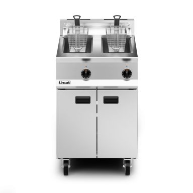 Lincat Opus 800 Propane Gas Free-standing Twin Tank Fryer – 2 Baskets – W 600 mm – 32.0 kW