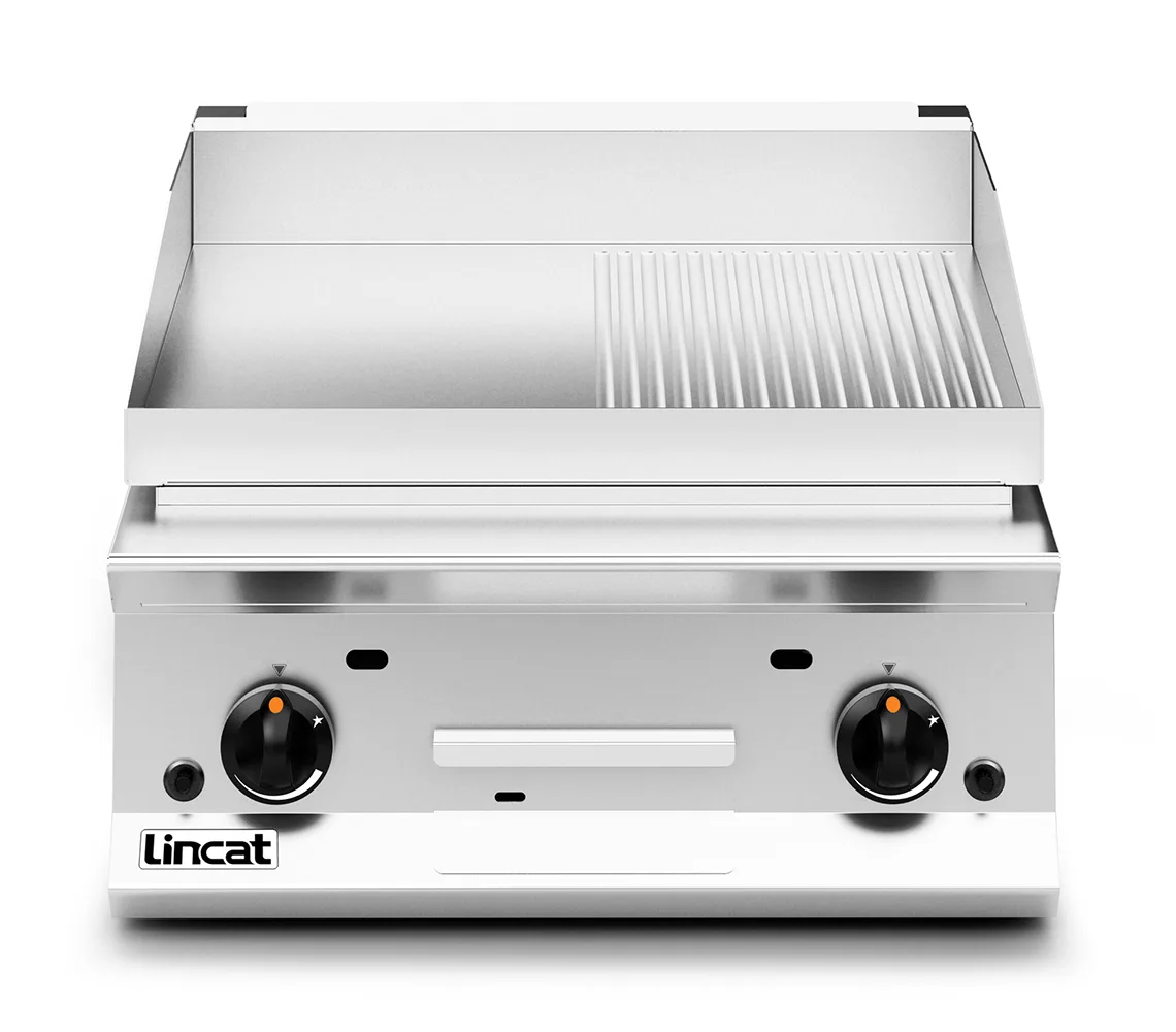 Lincat Opus 800 Natural Gas Counter-top Griddle - Ribbed Plate - W 600 mm - 15.5 kW - Image 3