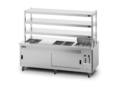Lincat Panther SuperPass Series Free-standing Hot Cupboard – Bain Marie Top – W 2400 mm – 16.52 kW