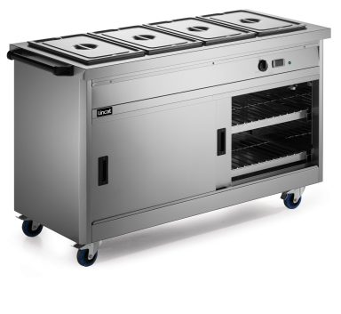 Lincat Panther 670 Series Free-standing Hot Cupboard – Bain Marie Top – 4GN – W 1530 mm – 4.9 kW