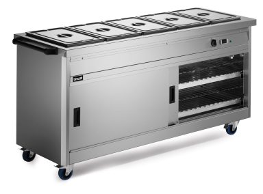 Lincat Panther 670 Series Free-standing Hot Cupboard – Bain Marie Top – 5GN – W 1855 mm – 5.2 kW