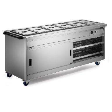 Lincat Panther 800 Series Free-standing Hot Cupboard – Bain Marie Top – 6GN – W 2180 mm – 5.2 kW