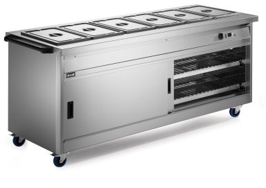 Lincat Panther 800 Series Free-standing Hot Cupboard – Bain Marie Top – 6GN – W 2180 mm – 5.2 kW