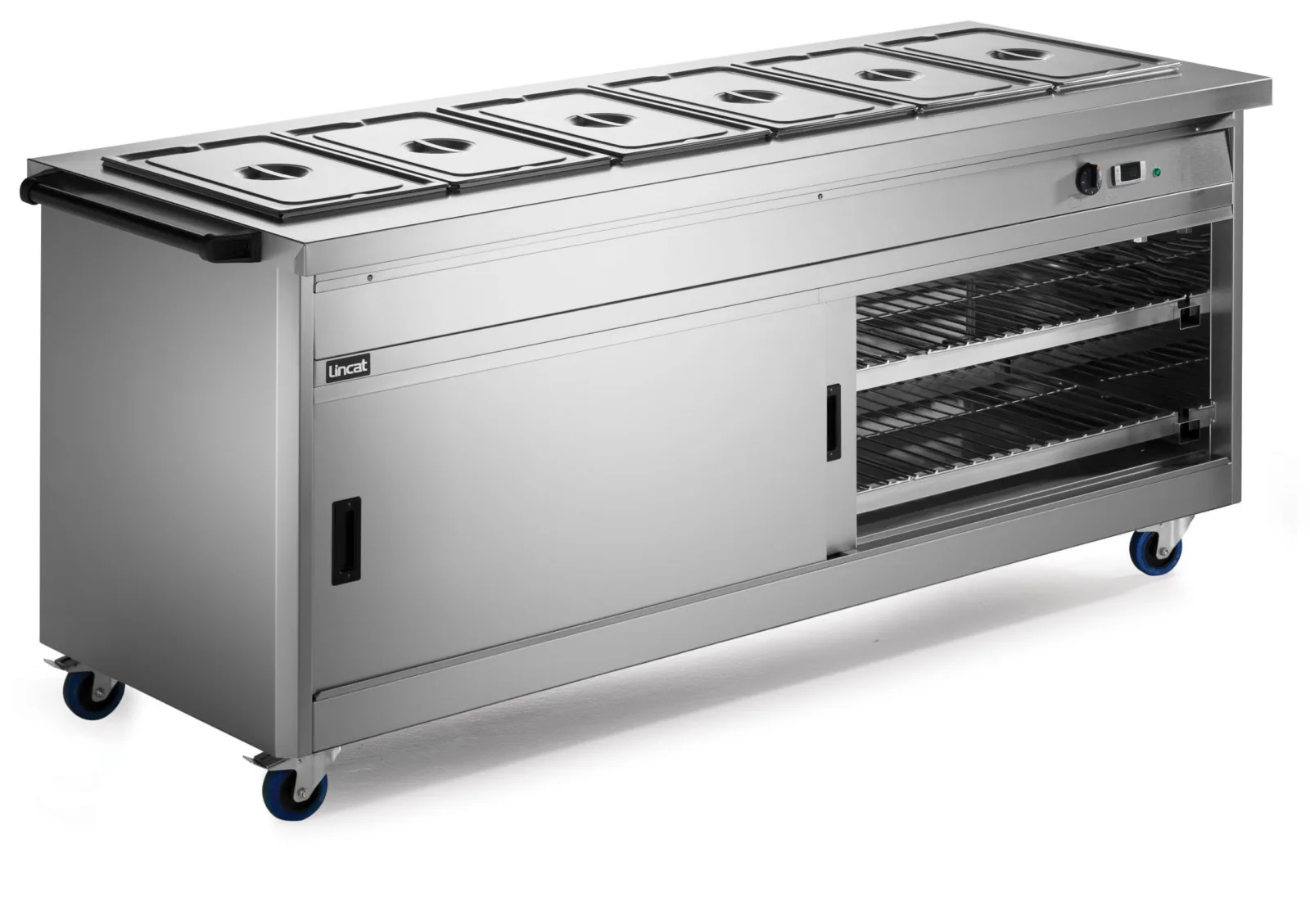 Lincat Panther 800 Series Free-standing Hot Cupboard - Bain Marie Top - 6GN - W 2180 mm - 5.2 kW
