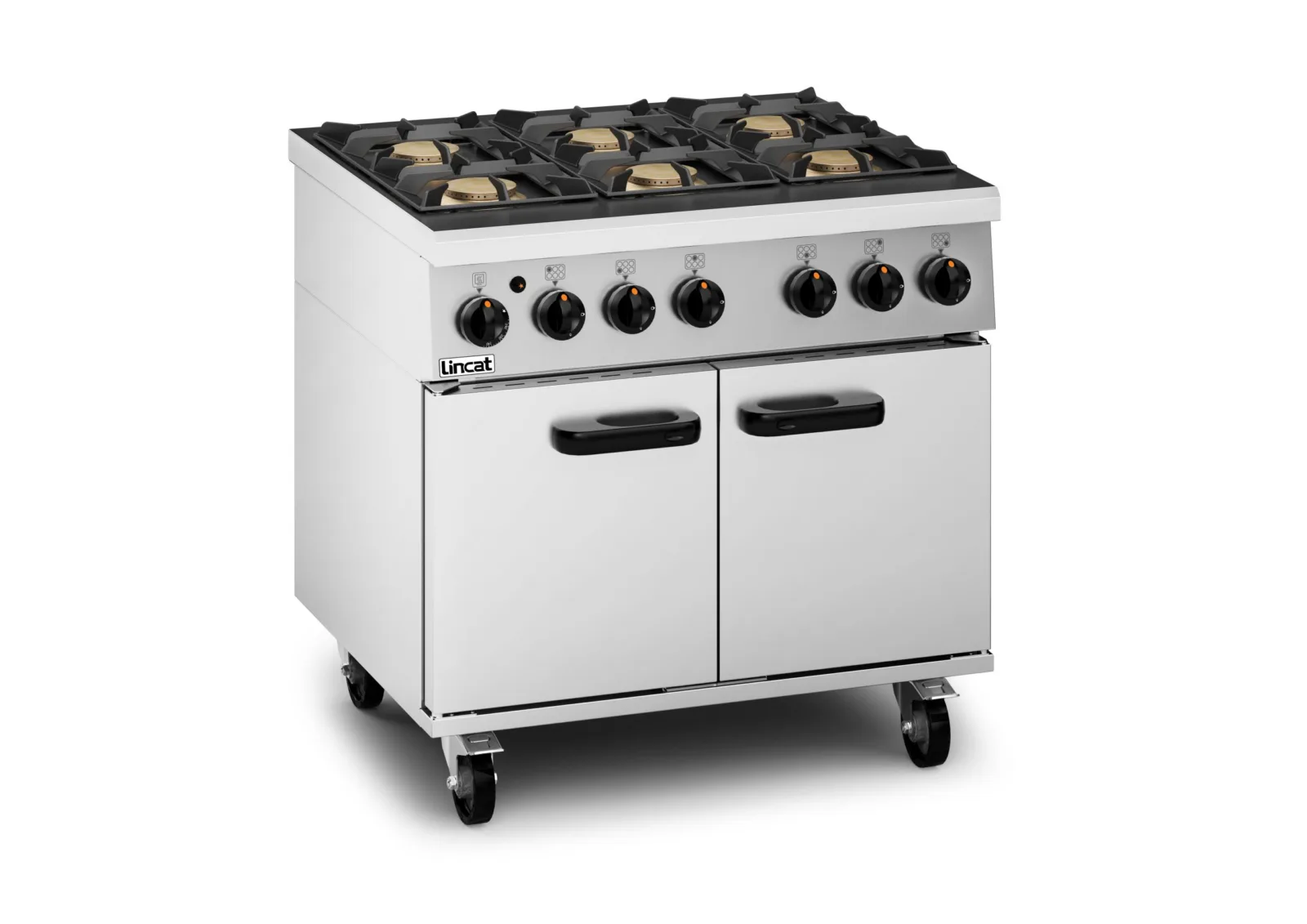 Lincat Phoenix Natural Gas Free-standing Oven Range - 6-Zone - W 900 mm - 46.0 kW