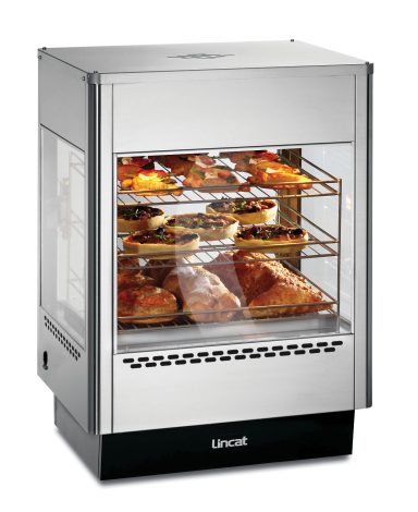 Lincat Seal Counter-top Upright Heated Merchandiser – Static Rack – Single Door – W 562 mm – 1.4 kW