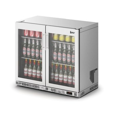 IMC Ventus V90 Bottle Cooler [Front Load] – Full Front Glass Door – Stainless Steel Frame – H 800 mm – W 900 mm – R290