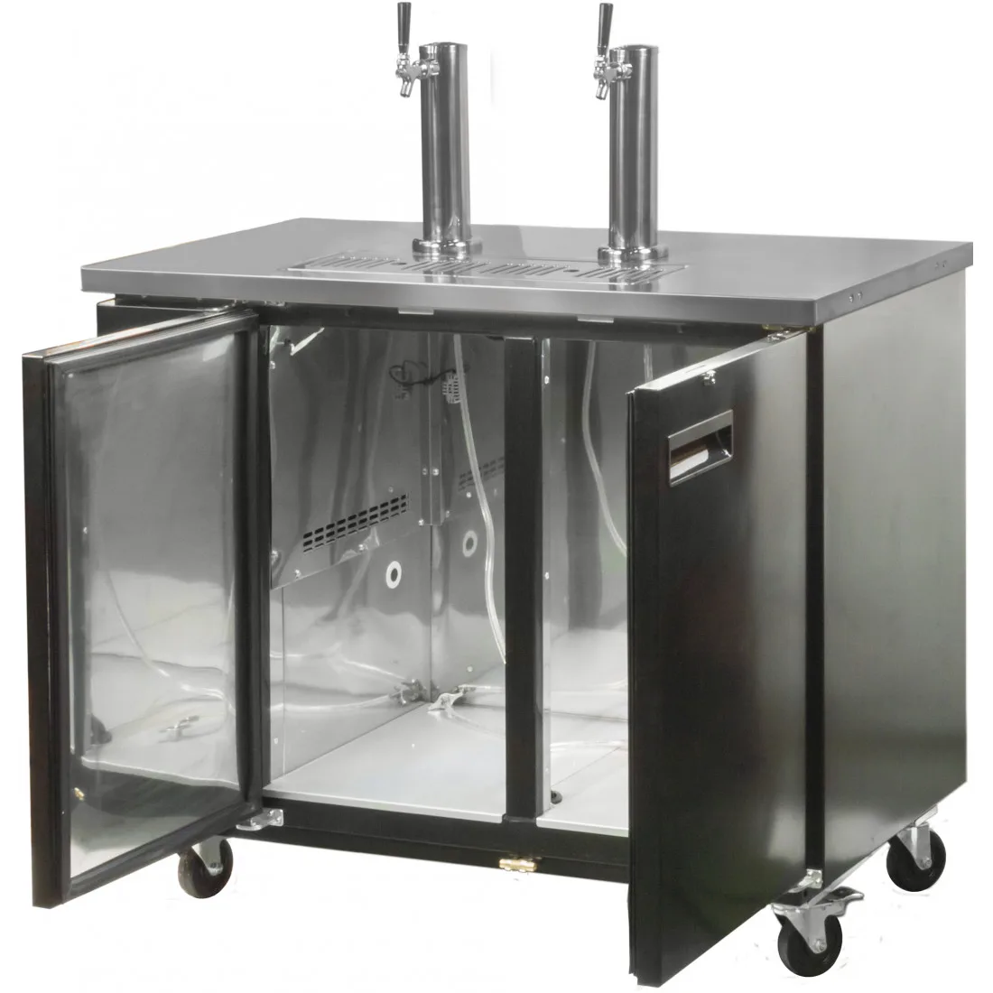 Prodic NTKC2 keg cooler doors open image