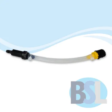 Rinse aid peristaltic tube assembly