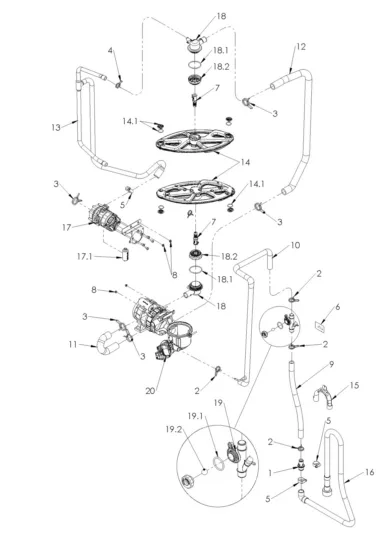 Wash, Rinse and Drain System – C400 (90001655-C)