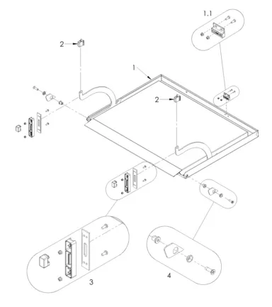 Door Parts Assembly – C500 (90001610-C)