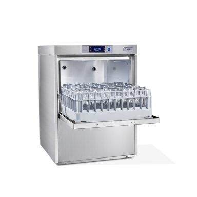 Classeq Glasswasher 500mm basket undercounter front loading C500WS with integral Water Softener – 13amp