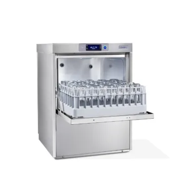 Classeq C500WS Glasswasher 500mm basket undercounter front loading with WiFi, Bluetooth and integral Water Softener – 13amp