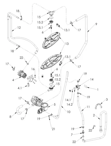 Wash, Rinse and Drain System – C500 (90001615-B)