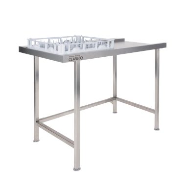 T11EN Stainless Steel Entry Table 1100mm for Classeq CP500 Pass-Through Dishwasher