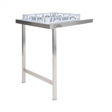 T65EN Stainless Steel Entry Table 650mm for Classeq CP500 Pass-Through Dishwasher