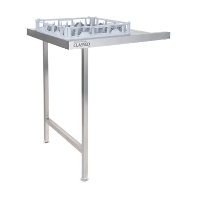 T8EN Stainless Steel Entry Table 800mm for Classeq CP500 Pass-Through Dishwasher