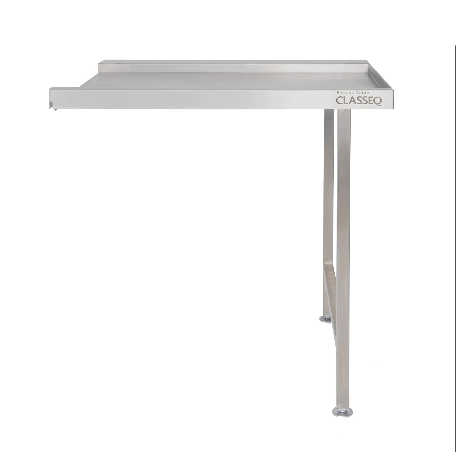 Classeq T8EX s/steel table 800mm right no basket image 6