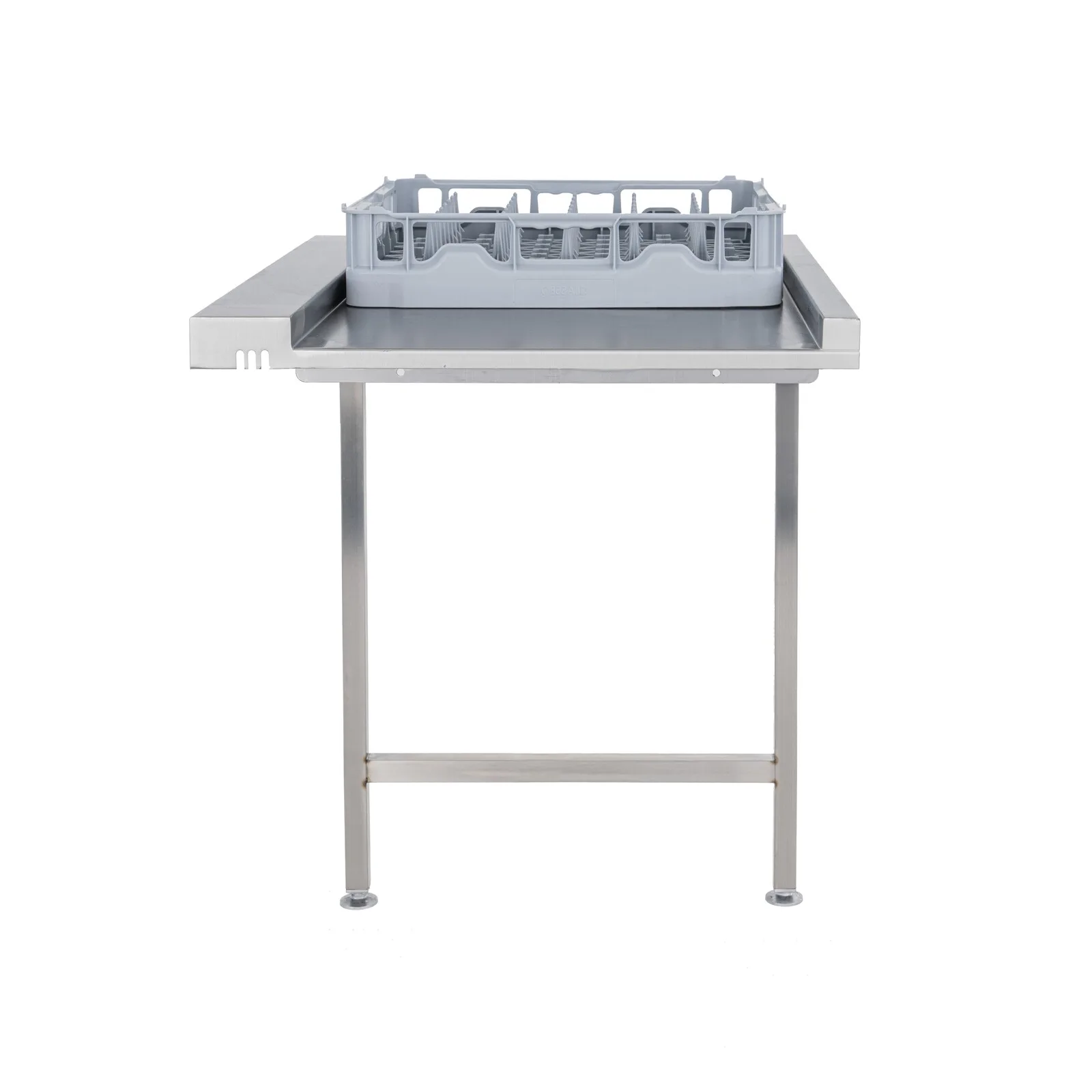 Classeq T8EN s/steel table 800mm left with basket image 4